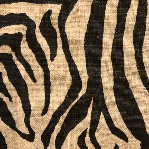 Unique Zebra Print , Heavy Raw Linen Dres, Sz M - Picture 5 of 12